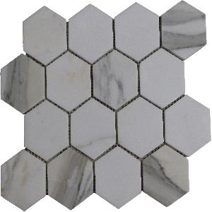 Calacatta Gold 3 inch hexagon