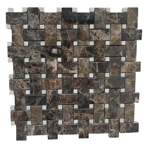 Dark Emprador mosaic basket